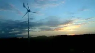 Wind Turbine Sunset