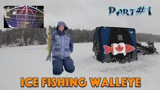 Ice fishing Camping in Ontario #Canada - Camping Trip Part 1