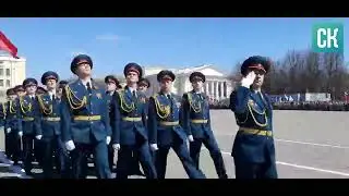 Торжественное шествие на Параде Победы в Кирове. 2022 год