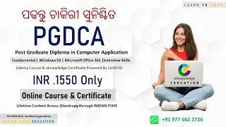 #online #pgdca #dca #education  PGDCA Online Course with Certificate Only Rs. 2100 /- #udemy #free