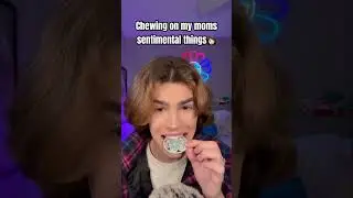 Chewing on my moms sentimental things👩🏻 