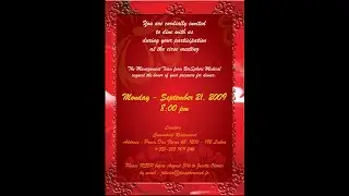 How to make Invitation Card-2 : COREL DRAW