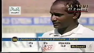Jayasuriya & Mahanama on Fire🔥 l Century Opening Stand in the Final I Sharjah 1995