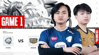 EVOS GLORY vs DEWA UNITED ESPORTS Game 1 MPL Indonesia Season 14 Regular Season Day 1 Week 1 English