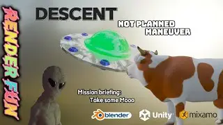 Mission completed - short funny animation Blender and Unity #blender #unity #animation
