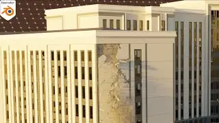 Destruction Fx || Blender RBD & Mantaflow Simulation | Wall Fracture | RBDLab Addon