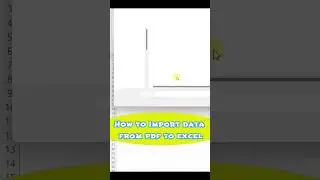 How to convert a pdf to excel #excel #exceltutorial #exceltraining #exceltricks #excelfunctions