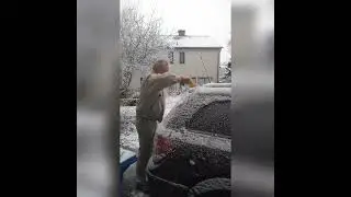 late winter snow ❄️❄️❄️#asmr #winter #snow #shorts