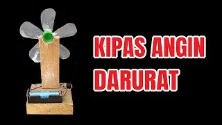 CARA MEMBUAT KIPAS ANGIN DARI DINAMO DAN BATERAI CAS | DIY PROJECTS
