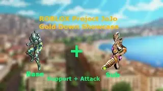 Gold Down Showcase | ROBLOX Project JoJo