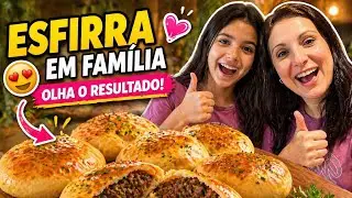 FIZEMOS ESFIRRA EM CASA E TODO MUNDO AMOU😍