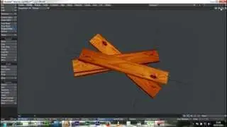 Lightwave 3D Modeling Wood planks