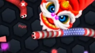Slither.io 1 Troll Pro Snake vs Giant Snakes  Epic Slitherio Gameplay