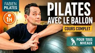 Full Pilates Class with Stability Ball | All Levels | 1h | Fabien Pilates
