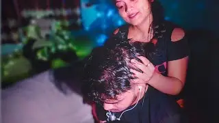 ASMR Giving Head Massage to my Younger Brother 💆‍♂️ [Oil Massage]