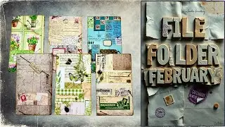 FILE FOLDER FEBRUARY -MAKING OUR OWN  FOLDERS WITH ELASTIC CLOSURES- FROM 12X12 SCRAPBOOKPAPER