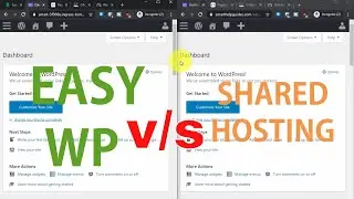 Speedtest - Namecheap Easywp vs Shared Hosting
