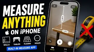 How to Measure Things with IPhone 16 Pro Measurement Tool! Use for Walls, Tables, Floors, Holes, etc