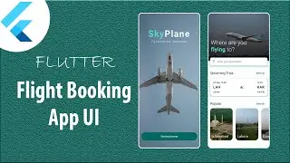 Flight Booking App UI Design with Flutter | Flutter UI Design | Speed Code