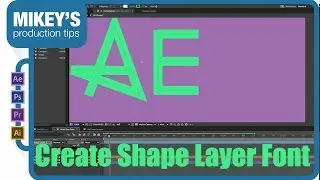 create writing fonts with shape layers