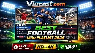 Best Football M3U Playlist 2026 | Watch Live Matches in HD & 4K – Stable IPTV