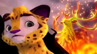 🐯 Лео и Тиг 🦁 — Красный олень — Серия 6 — Развивающий мультфильм о животных