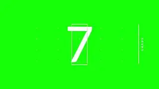 FREE DOWNLOAD - 10 Seconds Countdown with Visual Effects - Green Screen 4K High Quality