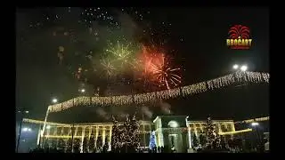 Focuri de artificii, Chisinau, Moldova. Revelion 2018 - Новогодний фейерверк в Кишиневе