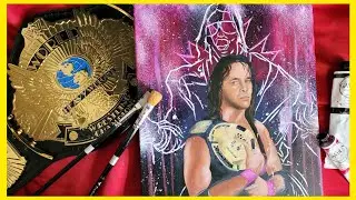 Bret Hart Tribute Painting