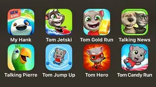 My Talking Hank Islands/Talking Tom Jetski/Talking Tom Gold Run/Talking News/Talking Pierre