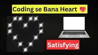 Coding is Art ❤️ | Heart Pattern in Python | Satisfying Coding Video