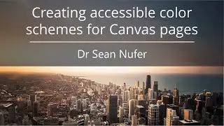 Creating accessible color schemes for Canvas pages