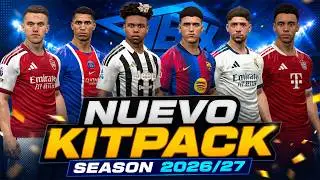 NEW KITPACK SEASON 2026/27 - PES 2017 ALL PATCH