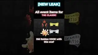 Roblox The classic event items LEAK #roblox #shorts #viral