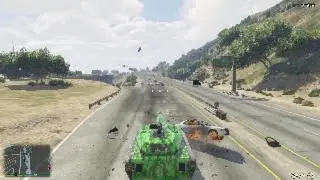 TANK TM-02 Khanjali VS Police | GTA V Online