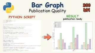 Publication quality bar graph for your research paper | Python