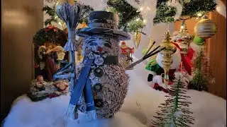 Frosty the snowman from newspaper, BONHOMME DE NEIGE, NEWSPAPER CRAFT IDEAS, Cute newspaper snowman