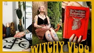 Witchy thrifting, nature and a drum consecration ritual || WITCHY VLOG #4