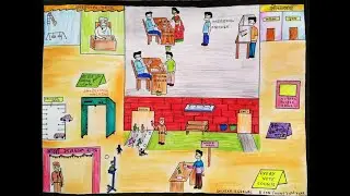 Aadarsh Matdaan Kendra Poster /Matdata Jagrukta Poster(Election/Voter Awareness)