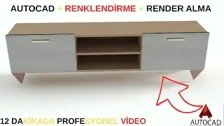 AutoCAD Render Alma ve Renklendirme | Sadece 12 Dakikada Uzmanlaşın!