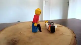 Lego man stops criminal