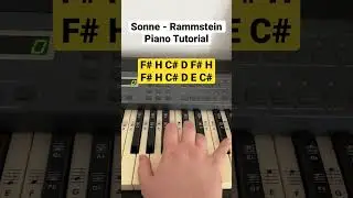 Sonne - Rammstein Piano Tutorial EASY