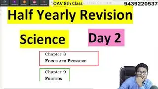 Science Revision Day 2 | Half yearly Exam Day 2 | OAV 8th Science 2024