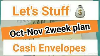 Cash Envelope Stuffing | End of Oct & Beginning of Nov 2018