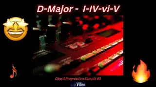 D Major I IV vi V 120 BPM | Common Chord Progressions Piano & Violin Melody | Music Theory Hip Hop