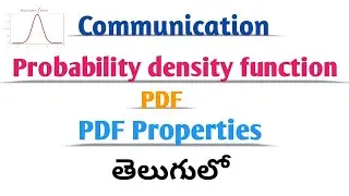 Probability density function || PDF || Properties of Probability density function