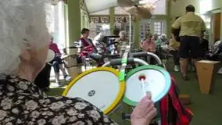 Intergenerational Drum Circle in Reston, VA  - Assisted Living and Elementary School