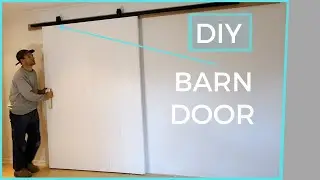 How To Install A Large Surface Sliding Top Hung Barn Door || No Visible bolts