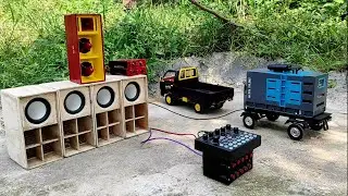 Mini audio speaker sound test