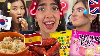 EXTRANJEROS prueban COMIDA ESPAÑOLA por PRIMERA VEZ 🥵